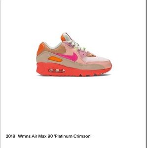 Nike 2019 Women’s Air Max 90 'Platinum Crimson'